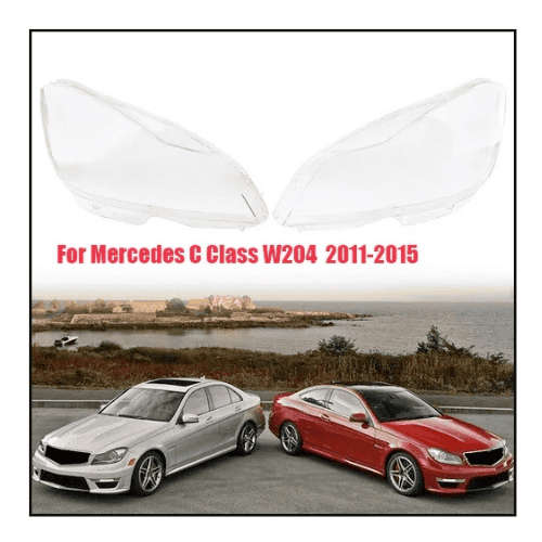 Headlight Lens for Mercedes C Class W204 11-14 WITH LOGO Right - A2048203639