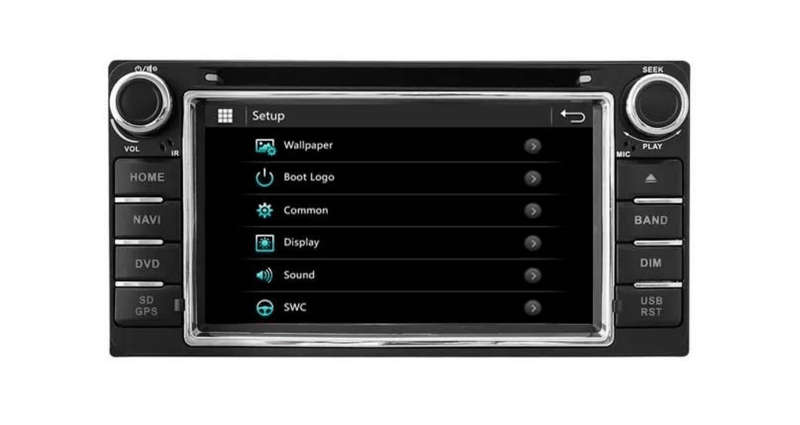Toyota Hilux Fortuner GPS Black Face Radio