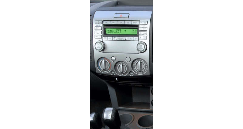 Mazda BT50 2Din Silver Trimplate