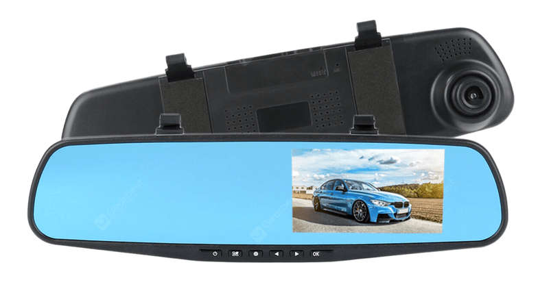 Blackspider BS604DVR Rearview Mirror with DVR and Rear Camera