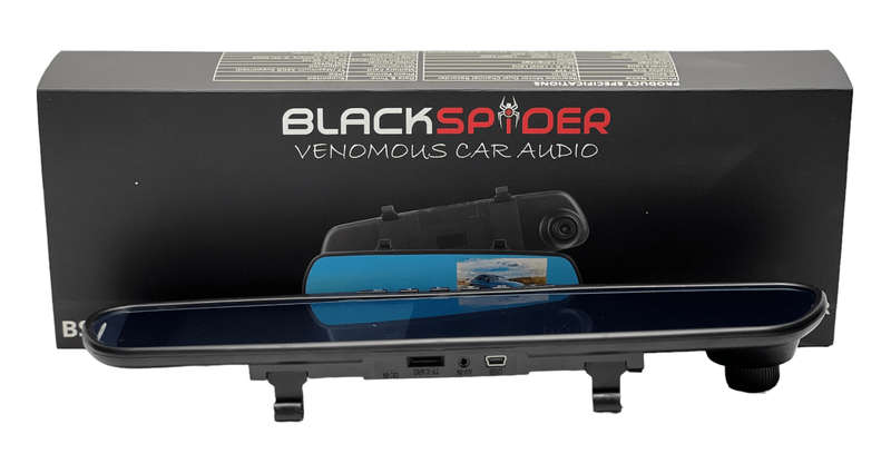 Blackspider BS604DVR Rearview Mirror with DVR and Rear Camera