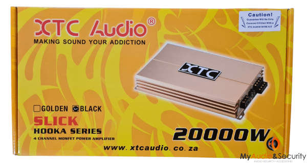 3-206 XTC SLICK BLACK 20000W 4 CHANNEL AMP