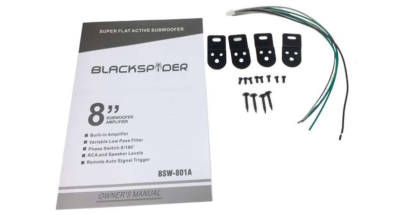 Blackspider BSW801A 8" 8000W Active Subwoofer