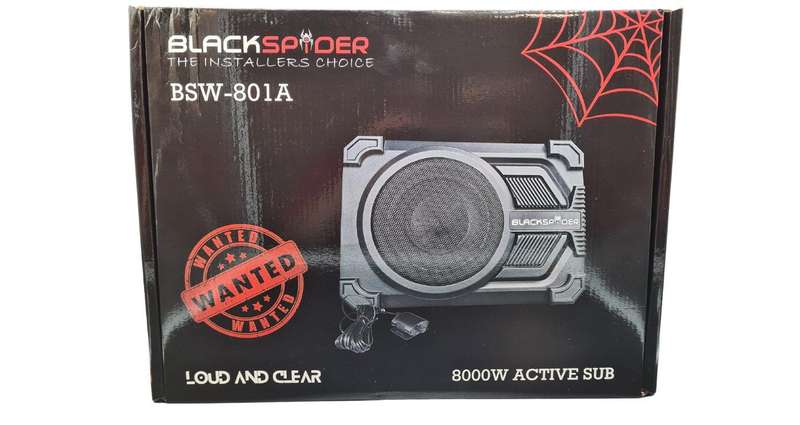 Blackspider BSW801A 8" 8000W Active Subwoofer