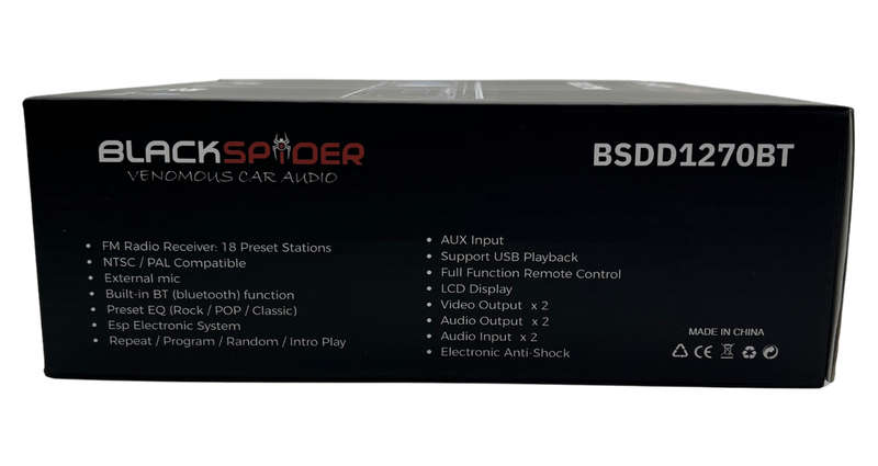 Blackspider BSD1270BT DVD Bluetooth Radio