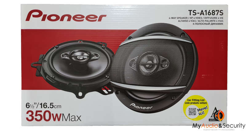 Pioneer TS-A1687S 6.5" 350W 4-Way Speaker