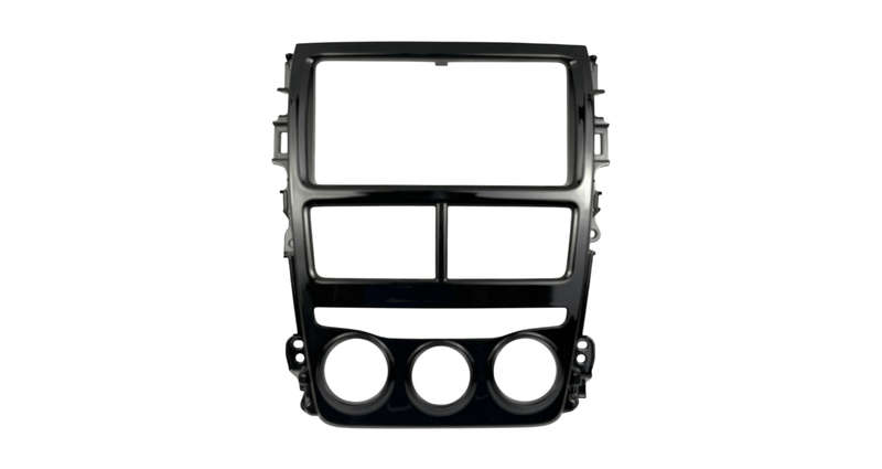 Toyota Yaris RHD/Low-End/UV Black Double Din Trimplate 2017