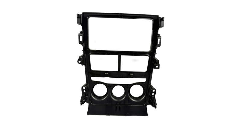 Toyota Yaris RHD/Low-End/UV Black Double Din Trimplate 2017
