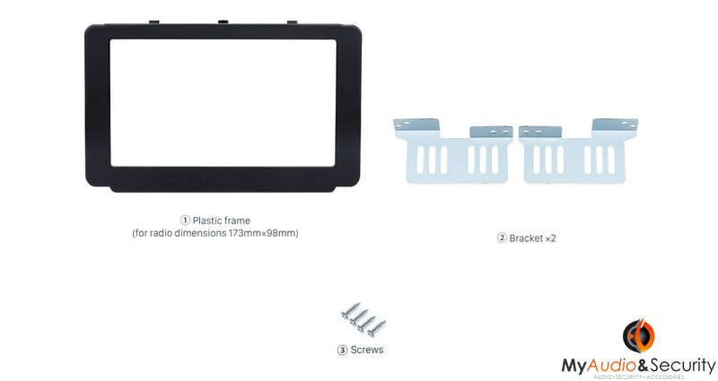 TOYOTA REVO/HILUX 2 DIN TRIMPLATE 2015