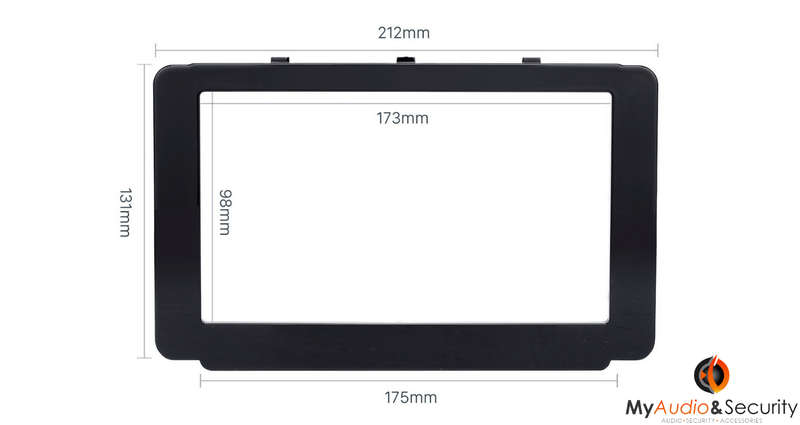 TOYOTA REVO/HILUX 2 DIN TRIMPLATE 2015