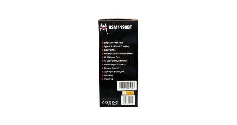 Blackspider BSM1190BT Media Player with Bluetooth