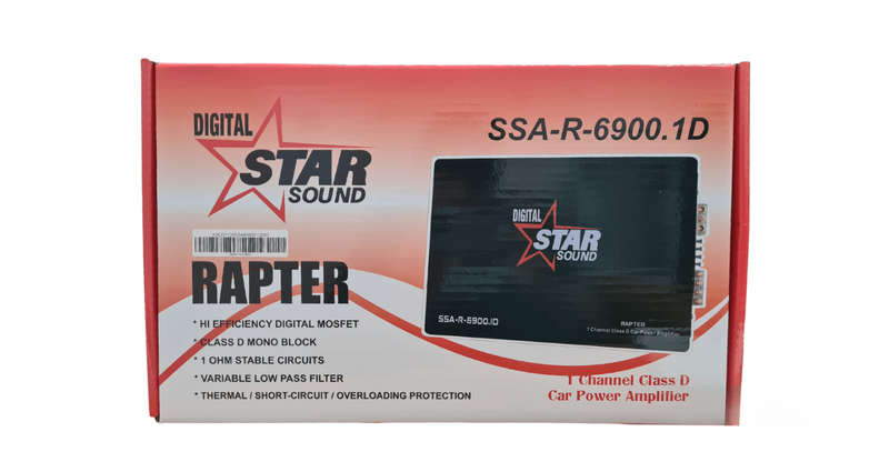Starsound SSA-R-6900.1D 1000W RMS 1CH Amplifier