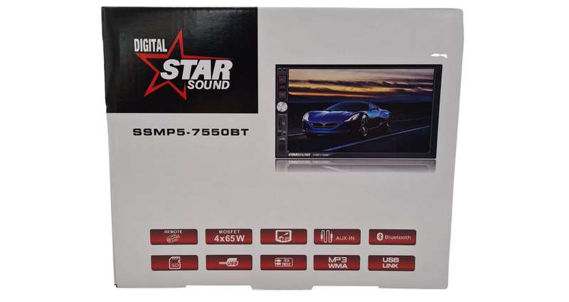 Starsound SSMP5-7550BT 7" MP5 D/Din Radio