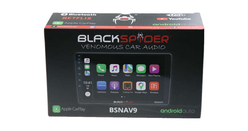 Blackspider BSNAV9 9" Wireless Apple CarPlay Android Auto Radio