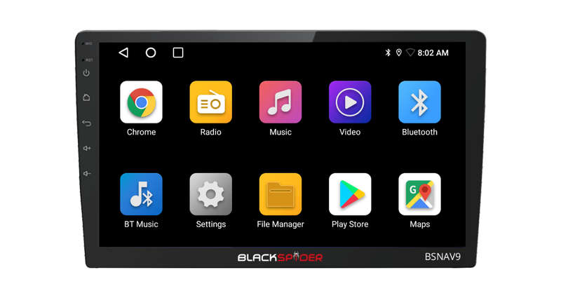 Blackspider BSNAV9 9" Wireless Apple CarPlay Android Auto Radio