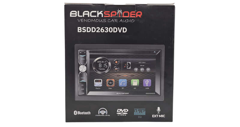 Blackspider BSDD2630DVD 2Din CD DVD BT AUX Radio