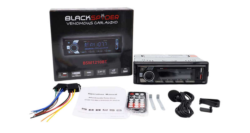 BlackSpider BSM1210BT 2USB Bluetooth AUX APP Control Detachable Face Radio