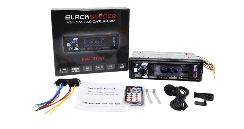 BlackSpider BSM1210BT 2USB Bluetooth AUX APP Control Detachable Face Radio