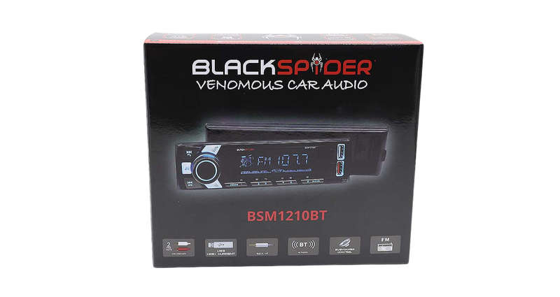 BlackSpider BSM1210BT 2USB Bluetooth AUX APP Control Detachable Face Radio