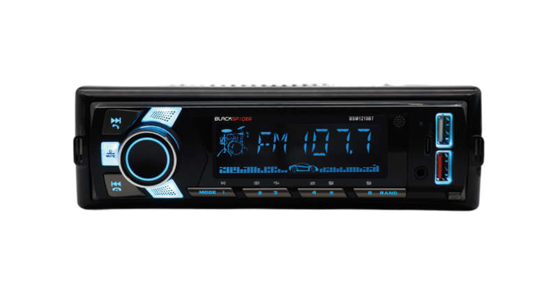 BlackSpider BSM1210BT 2USB Bluetooth AUX APP Control Detachable Face Radio