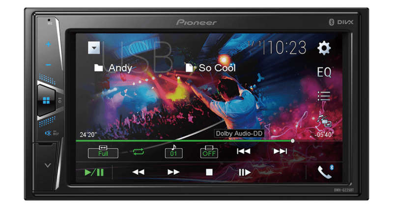 Pioneer DMH-G225BT 6.2" Bluetooth AUX USB Multimedia Radio