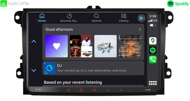 Blackspider BSVW9A Golf 5/6 Wireless Apple CarPlay Android Auto Radio