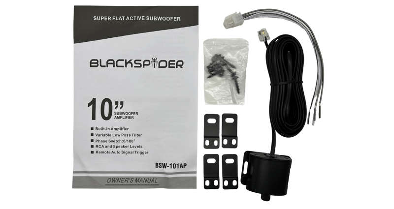 Blackspider BSW-101A 10 10 000W Underseat Port Active Subwoofer