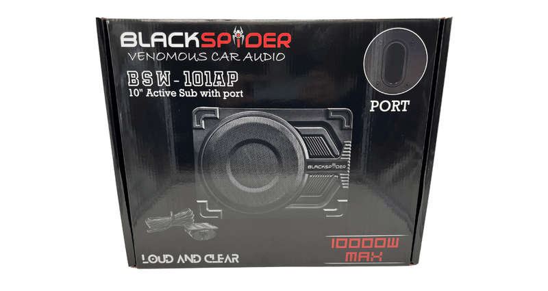 Blackspider BSW-101A 10 10 000W Underseat Port Active Subwoofer