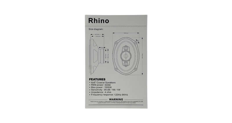 Blackspider Rhino 6x9 1500W Speakers