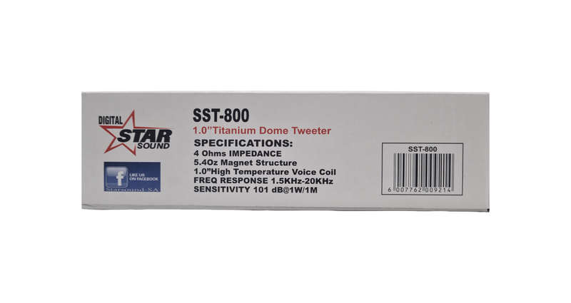 Starsound SST-800 1" Titanium Bullet Tweeter