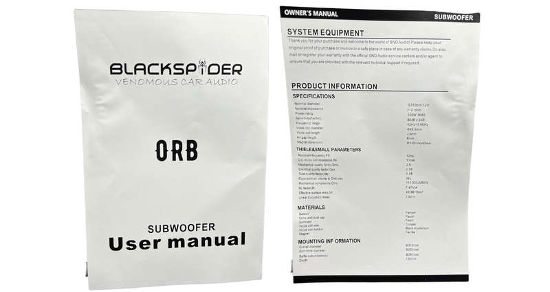 Blackspider Orb 12" 7000W DVC Subwoofer