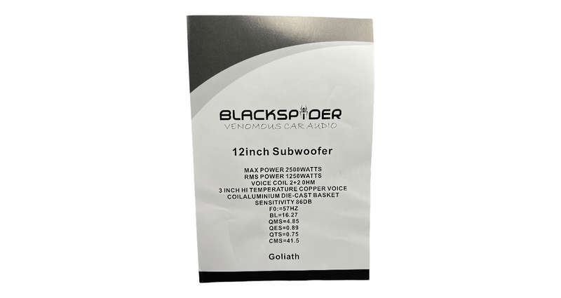 Blackspider Goliath 12" 16000W DVC Subwoofer