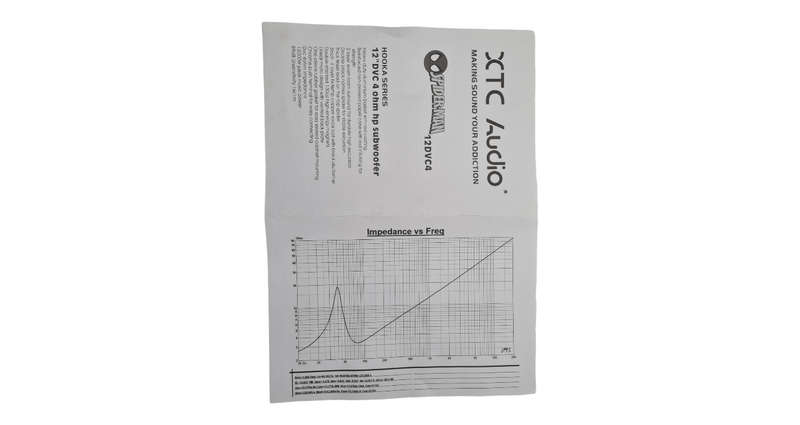 XTC Spiderman 12" 12000W DVC Subwoofer