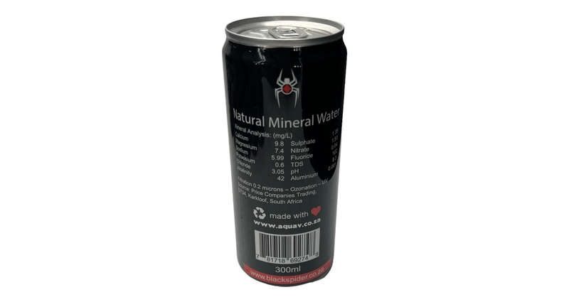 Blackspider Natural Mineral Water 300ml - Case of 24