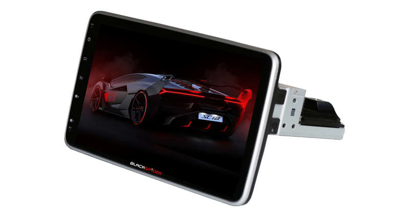 Blackspider BSM102SD 10.1" Wireless Apple CarPlay and Android Auto 1Din Rotate Radio