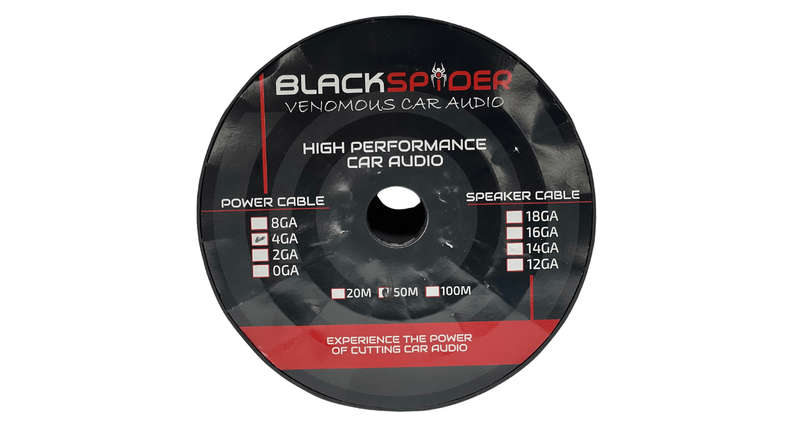 Blackspider BSPC4G 4 Gauge 50M Power Cable Roll