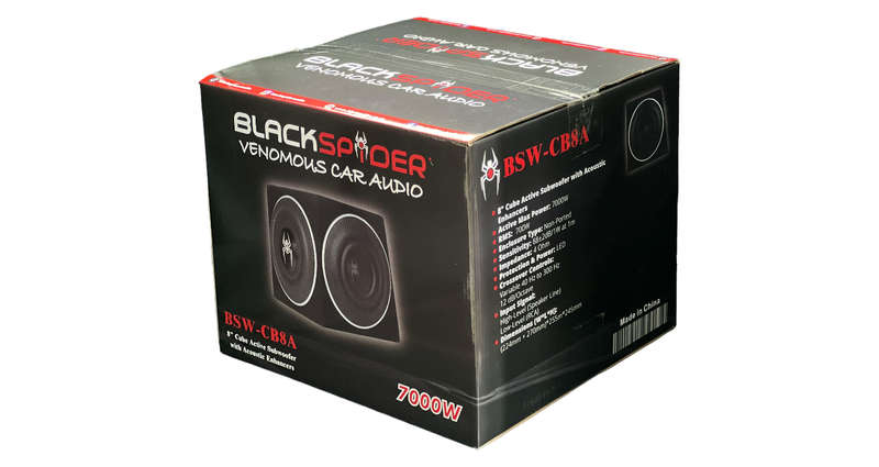 Blackspider BSW-CB8A 8" 7000W Cube Active Subwoofer