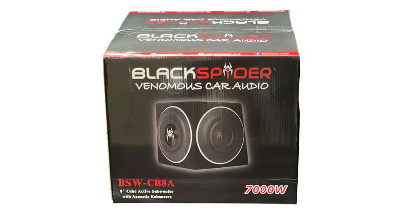 Blackspider BSW-CB8A 8" 7000W Cube Active Subwoofer