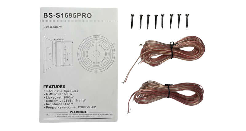 Blackspider BS-S1695PRO 6" 2000W Pro Speaker