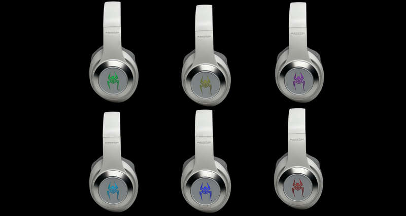 Blackspider BSH10 Bluetooth Headphones with RGB Lighting