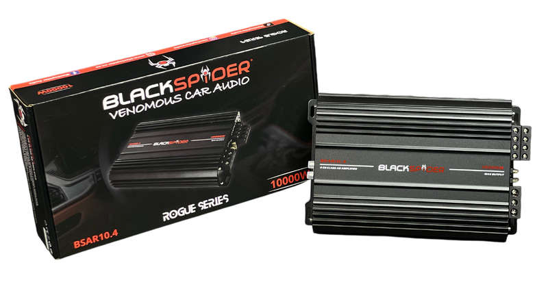 BlackSpider BSAR10.4 Rogue Series 10000W 4 Channel Amplifier