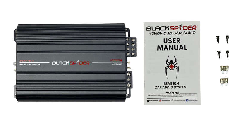 BlackSpider BSAR10.4 Rogue Series 10000W 4 Channel Amplifier