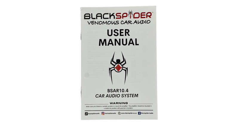 BlackSpider BSAR10.4 Rogue Series 10000W 4 Channel Amplifier