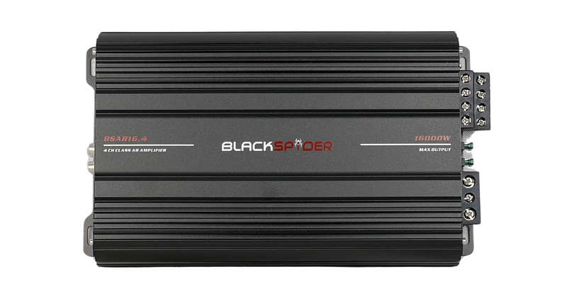BlackSpider BSAR16.4 Rogue Series 16000W 4 Channel Amplifier
