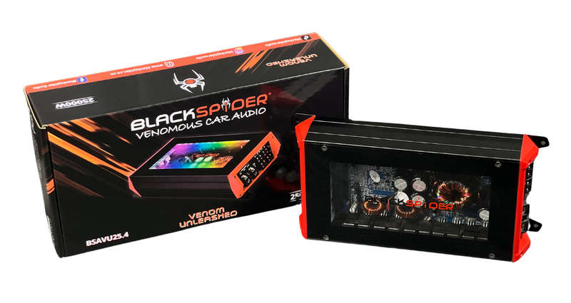 BlackSpider BSAVU25.4 Venom Unleashed 25000W 4 Channel Amplifier