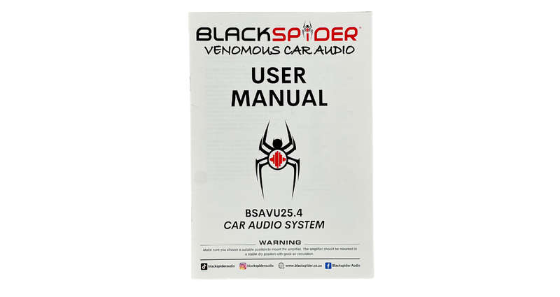 BlackSpider BSAVU25.4 Venom Unleashed 25000W 4 Channel Amplifier