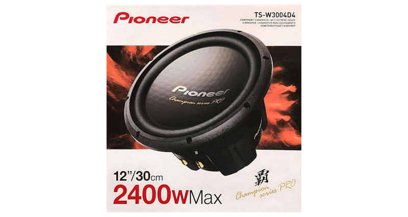 Pioneer TS-W3004D4 12" 2400W DVC Subwoofer