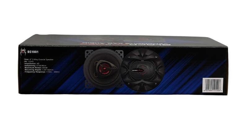 BlackSpider BS1001 4" 600W 2-Way Coaxial Speaker