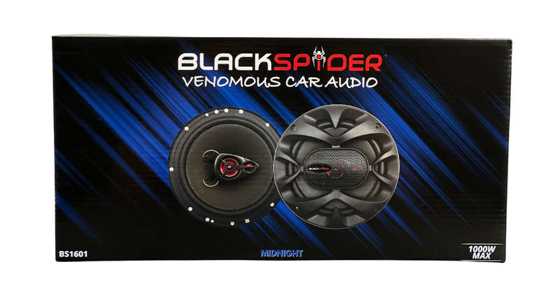 BlackSpider BS1601 6.5" 1000W 3-Way Coaxial Speaker