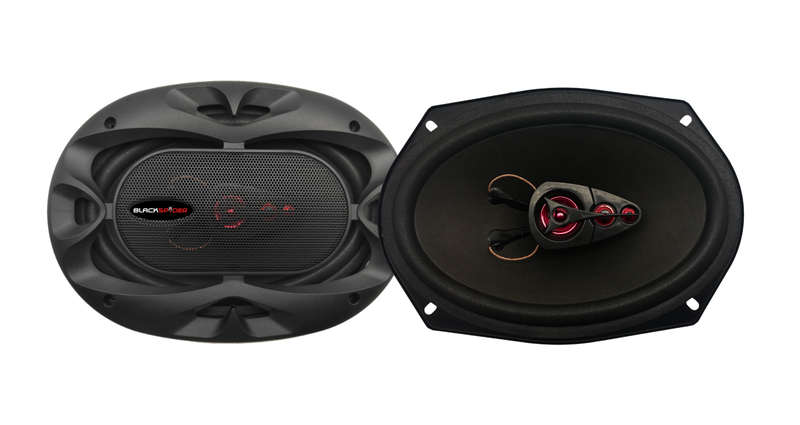 BlackSpider BS6901 6x9 1200W 4-Way Coaxial Speaker